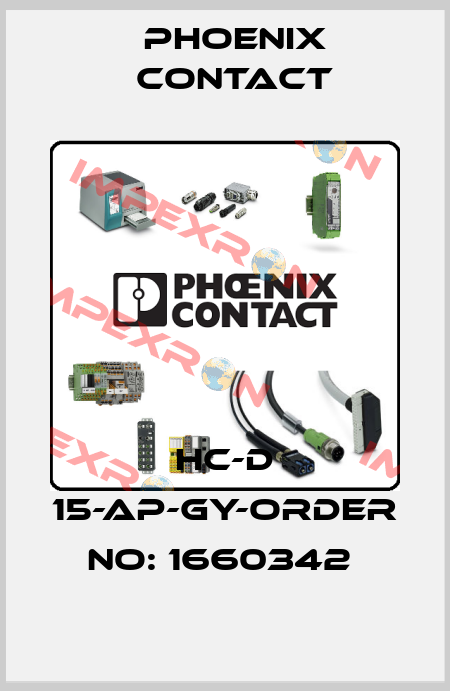 HC-D 15-AP-GY-ORDER NO: 1660342  Phoenix Contact