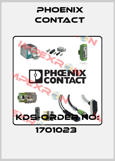 KDS-ORDER NO: 1701023  Phoenix Contact