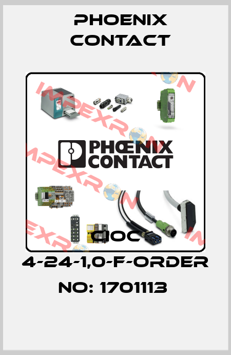 CIOC 4-24-1,0-F-ORDER NO: 1701113  Phoenix Contact