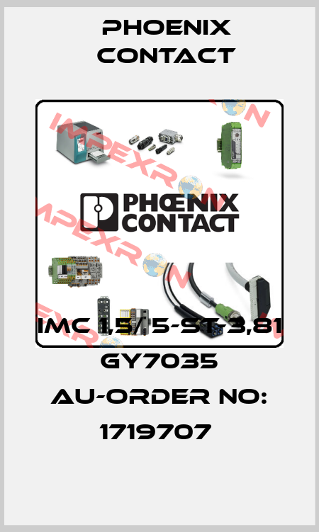 IMC 1,5/ 5-ST-3,81 GY7035 AU-ORDER NO: 1719707  Phoenix Contact