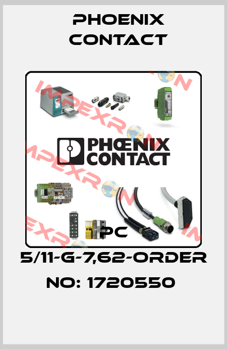 PC 5/11-G-7,62-ORDER NO: 1720550  Phoenix Contact