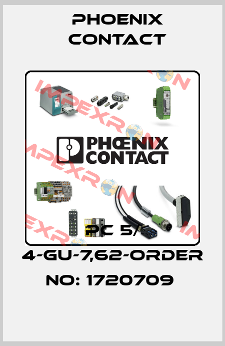 PC 5/ 4-GU-7,62-ORDER NO: 1720709  Phoenix Contact