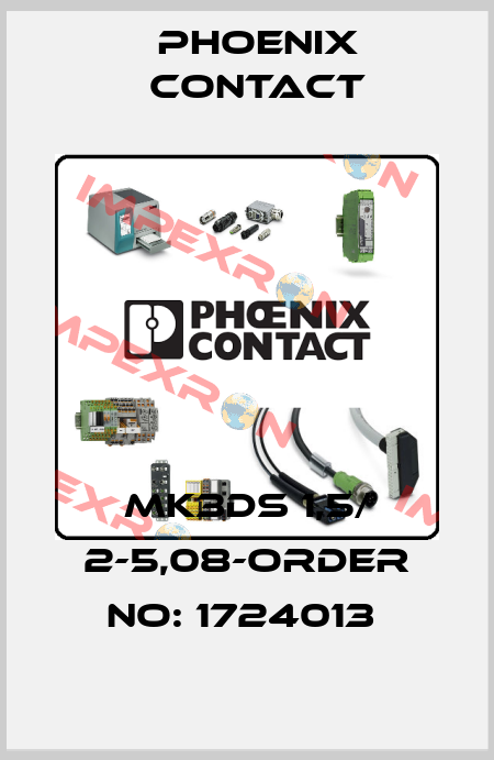 MK3DS 1,5/ 2-5,08-ORDER NO: 1724013  Phoenix Contact