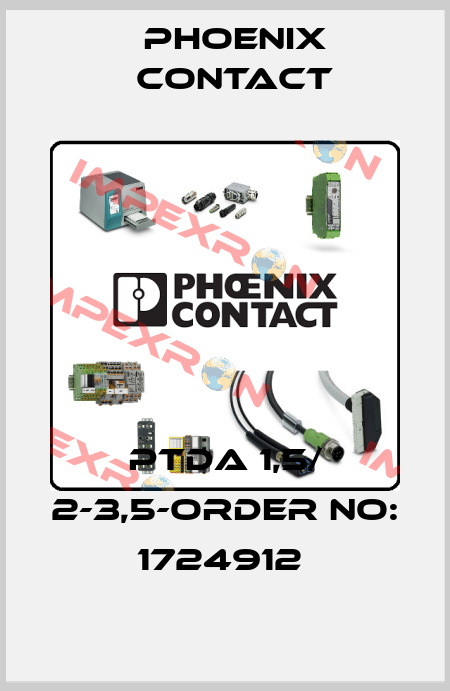 PTDA 1,5/ 2-3,5-ORDER NO: 1724912  Phoenix Contact