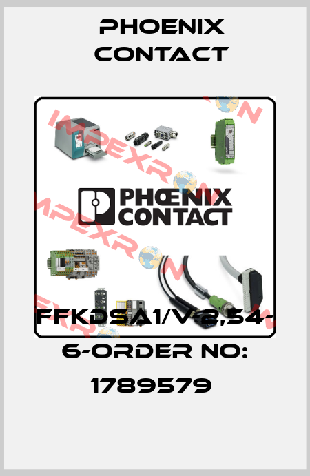 FFKDSA1/V-2,54- 6-ORDER NO: 1789579  Phoenix Contact