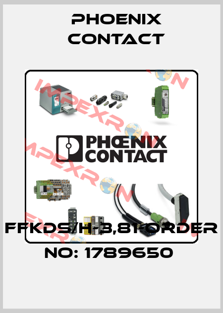 FFKDS/H-3,81-ORDER NO: 1789650  Phoenix Contact