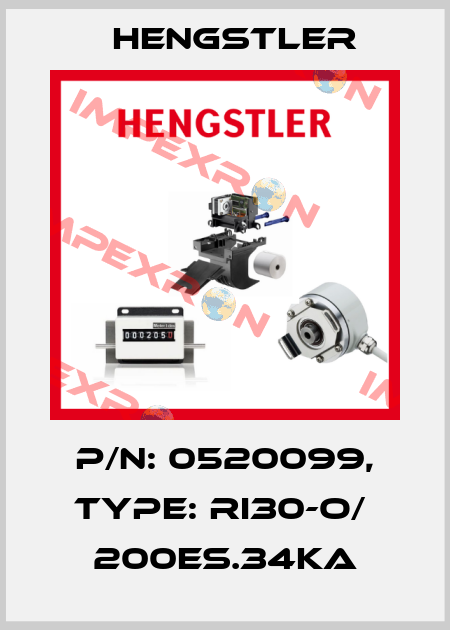 p/n: 0520099, Type: RI30-O/  200ES.34KA Hengstler
