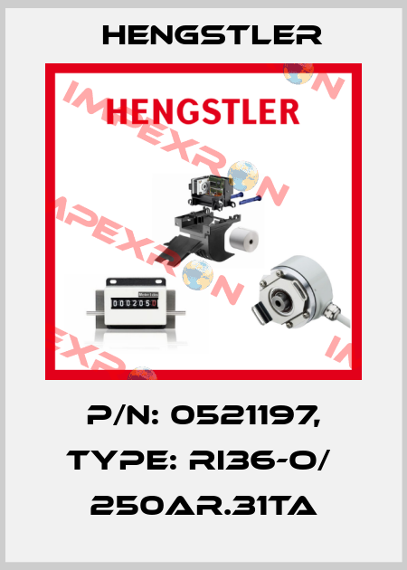 p/n: 0521197, Type: RI36-O/  250AR.31TA Hengstler