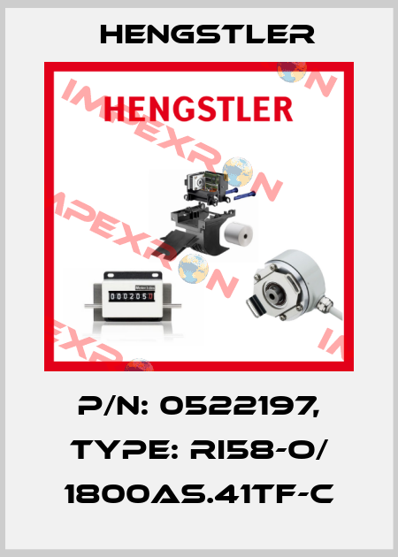p/n: 0522197, Type: RI58-O/ 1800AS.41TF-C Hengstler