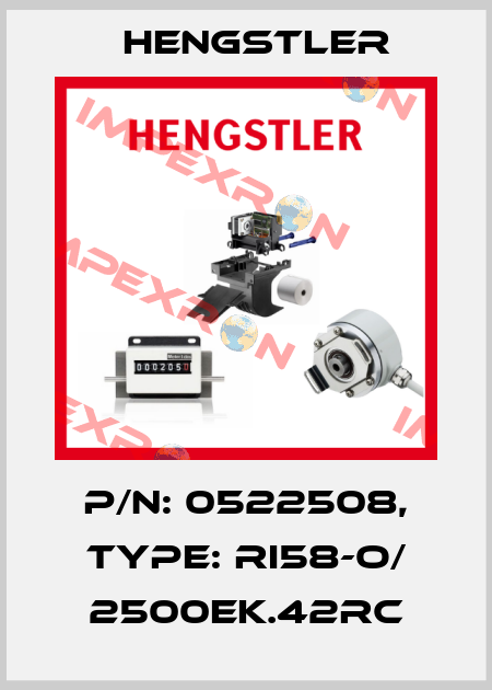 p/n: 0522508, Type: RI58-O/ 2500EK.42RC Hengstler