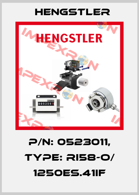 p/n: 0523011, Type: RI58-O/ 1250ES.41IF Hengstler