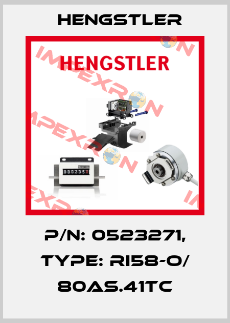p/n: 0523271, Type: RI58-O/ 80AS.41TC Hengstler
