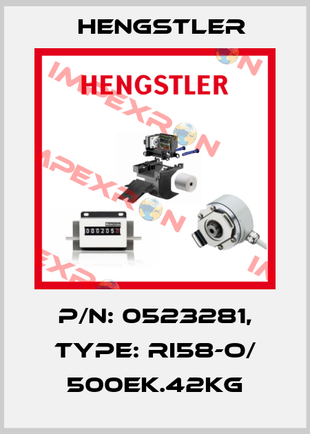 p/n: 0523281, Type: RI58-O/ 500EK.42KG Hengstler