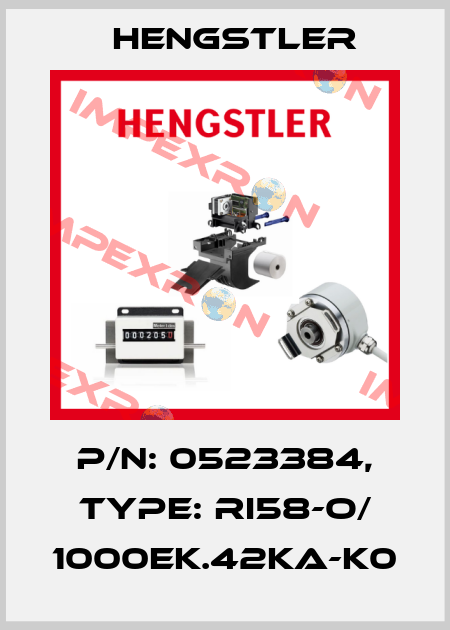 p/n: 0523384, Type: RI58-O/ 1000EK.42KA-K0 Hengstler