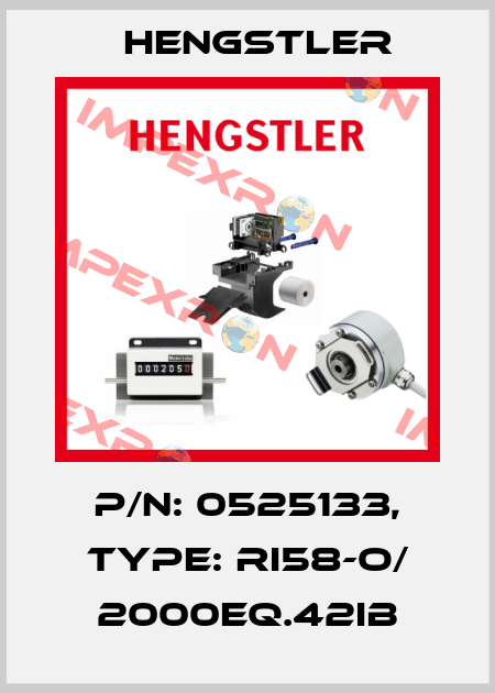 p/n: 0525133, Type: RI58-O/ 2000EQ.42IB Hengstler