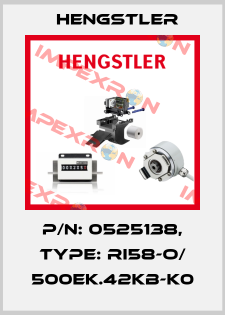 p/n: 0525138, Type: RI58-O/ 500EK.42KB-K0 Hengstler