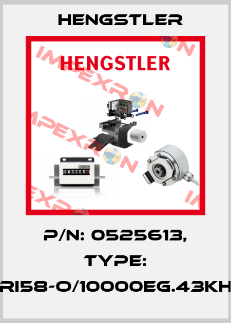 p/n: 0525613, Type: RI58-O/10000EG.43KH Hengstler