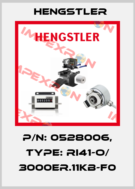 p/n: 0528006, Type: RI41-O/ 3000ER.11KB-F0 Hengstler