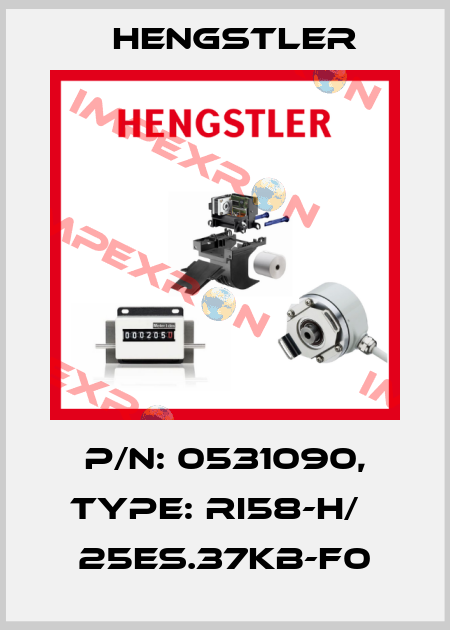 p/n: 0531090, Type: RI58-H/   25ES.37KB-F0 Hengstler