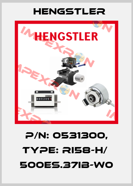 p/n: 0531300, Type: RI58-H/  500ES.37IB-W0 Hengstler