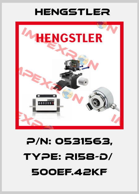 p/n: 0531563, Type: RI58-D/  500EF.42KF Hengstler