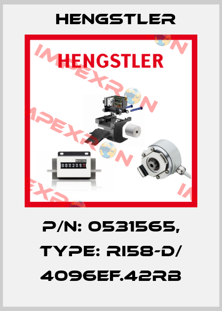 p/n: 0531565, Type: RI58-D/ 4096EF.42RB Hengstler