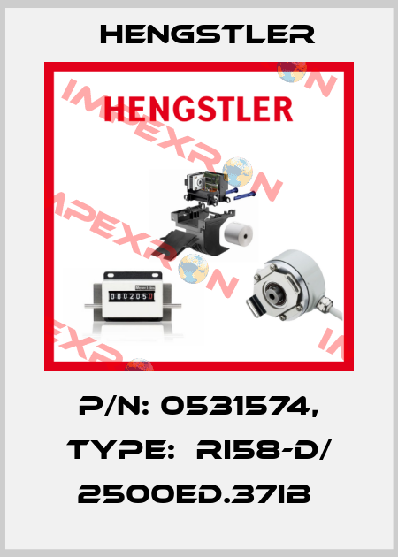 P/N: 0531574, Type:  RI58-D/ 2500ED.37IB  Hengstler