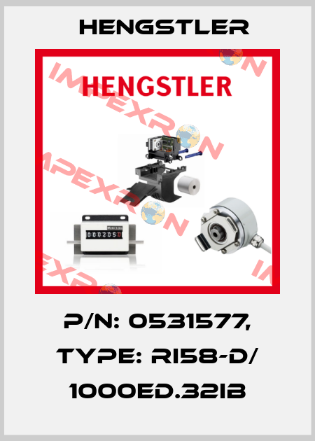 p/n: 0531577, Type: RI58-D/ 1000ED.32IB Hengstler