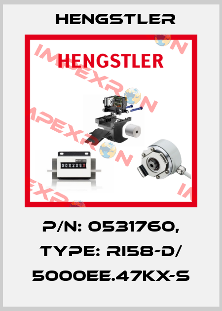 p/n: 0531760, Type: RI58-D/ 5000EE.47KX-S Hengstler
