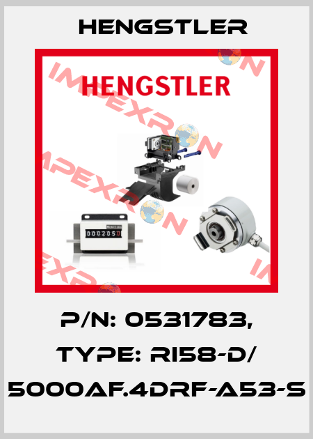 p/n: 0531783, Type: RI58-D/ 5000AF.4DRF-A53-S Hengstler