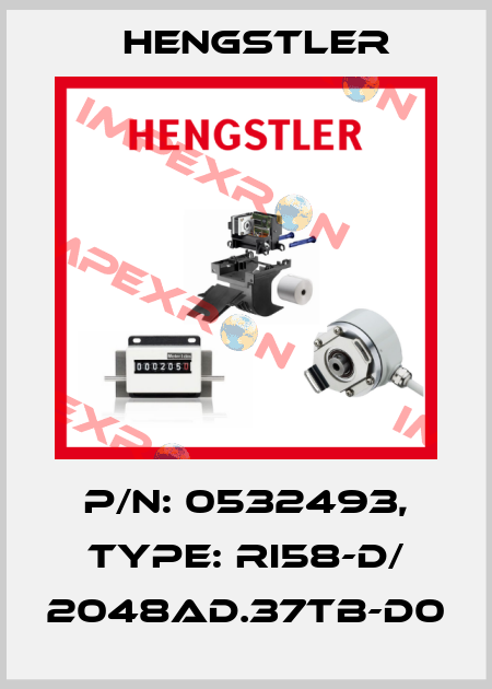 p/n: 0532493, Type: RI58-D/ 2048AD.37TB-D0 Hengstler