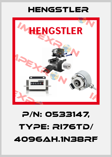 p/n: 0533147, Type: RI76TD/ 4096AH.1N38RF Hengstler