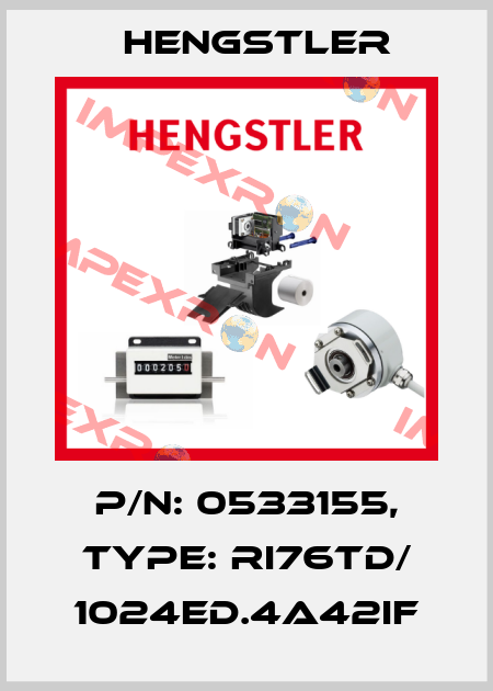 p/n: 0533155, Type: RI76TD/ 1024ED.4A42IF Hengstler