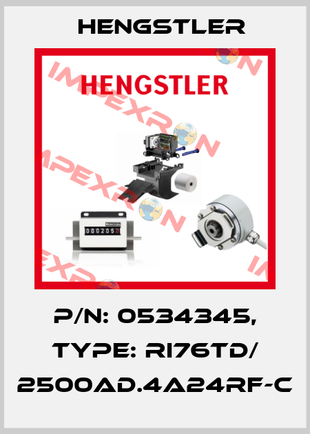 p/n: 0534345, Type: RI76TD/ 2500AD.4A24RF-C Hengstler