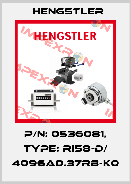 p/n: 0536081, Type: RI58-D/ 4096AD.37RB-K0 Hengstler