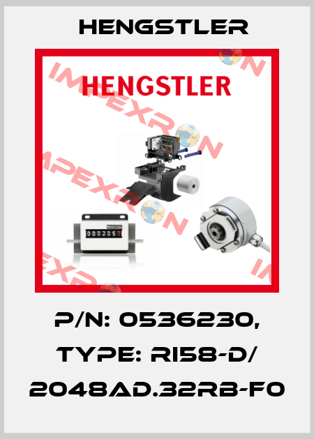 p/n: 0536230, Type: RI58-D/ 2048AD.32RB-F0 Hengstler