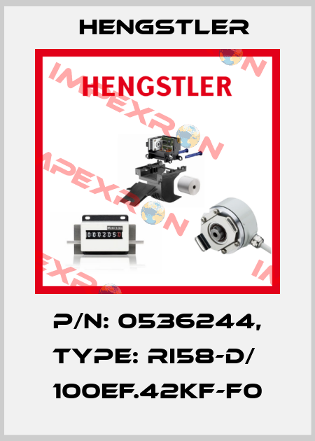 p/n: 0536244, Type: RI58-D/  100EF.42KF-F0 Hengstler