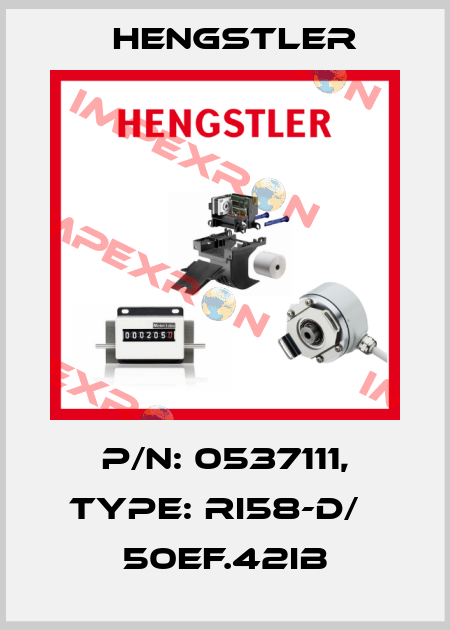 p/n: 0537111, Type: RI58-D/   50EF.42IB Hengstler