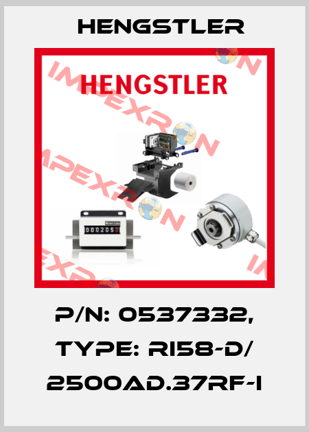 p/n: 0537332, Type: RI58-D/ 2500AD.37RF-I Hengstler