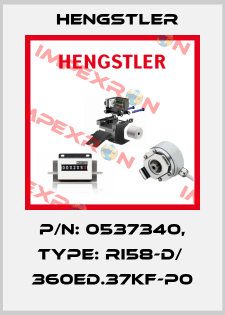 p/n: 0537340, Type: RI58-D/  360ED.37KF-P0 Hengstler