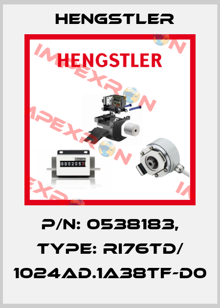 p/n: 0538183, Type: RI76TD/ 1024AD.1A38TF-D0 Hengstler