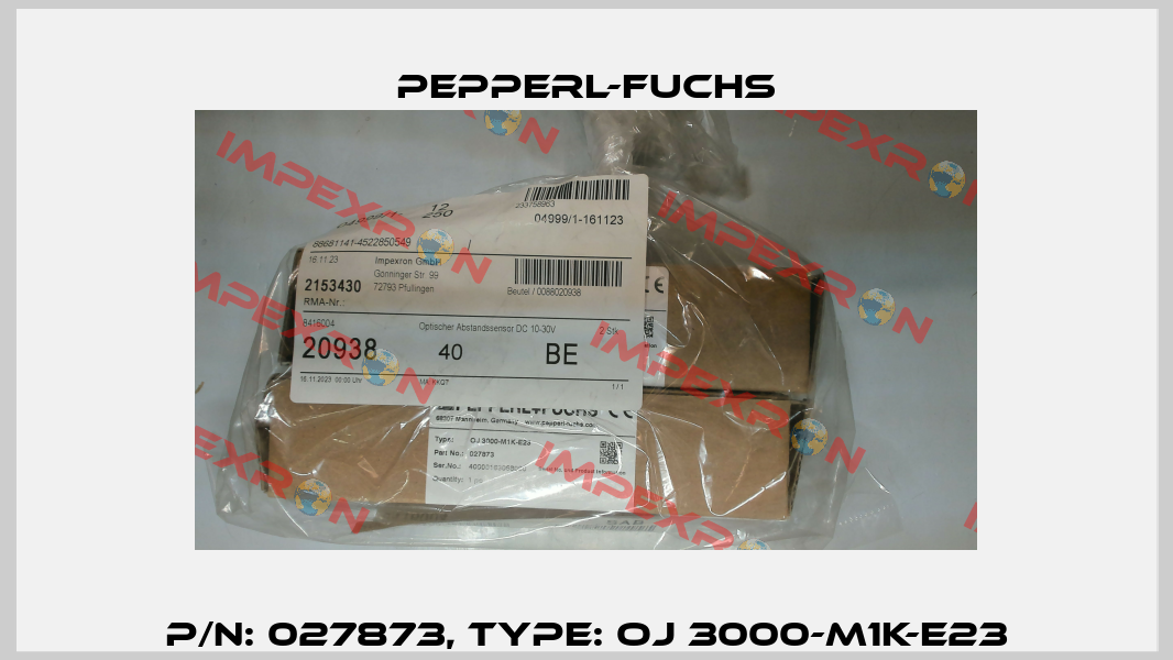 p/n: 027873, Type: OJ 3000-M1K-E23 Pepperl-Fuchs