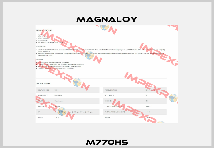 M770H5 Magnaloy