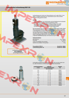90560/Lochwerkzeug HLW 120 WEITKOWITZ