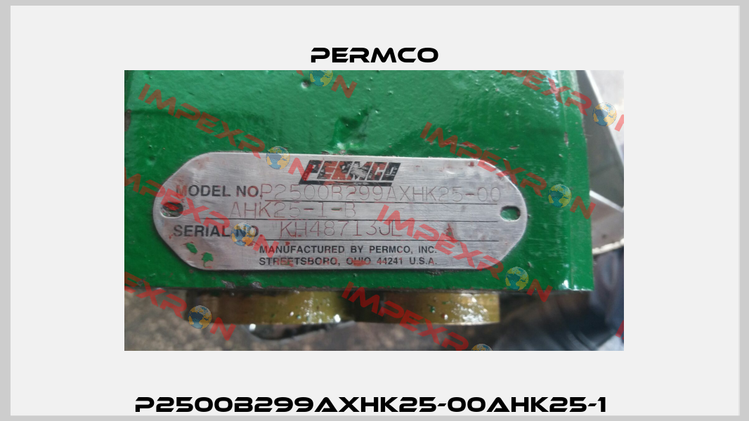P2500B299AXHK25-00AHK25-1  Permco