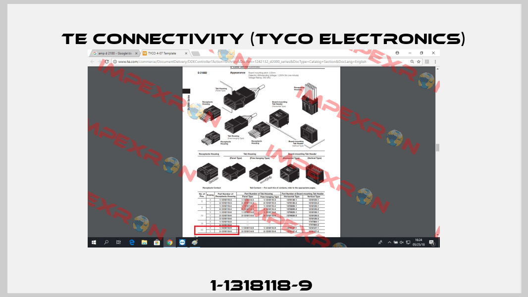 1-1318118-9  TE Connectivity (Tyco Electronics)