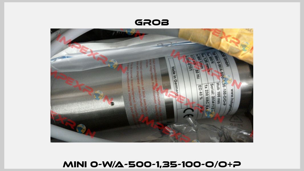 Mini 0-W/A-500-1,35-100-O/O+P Grob