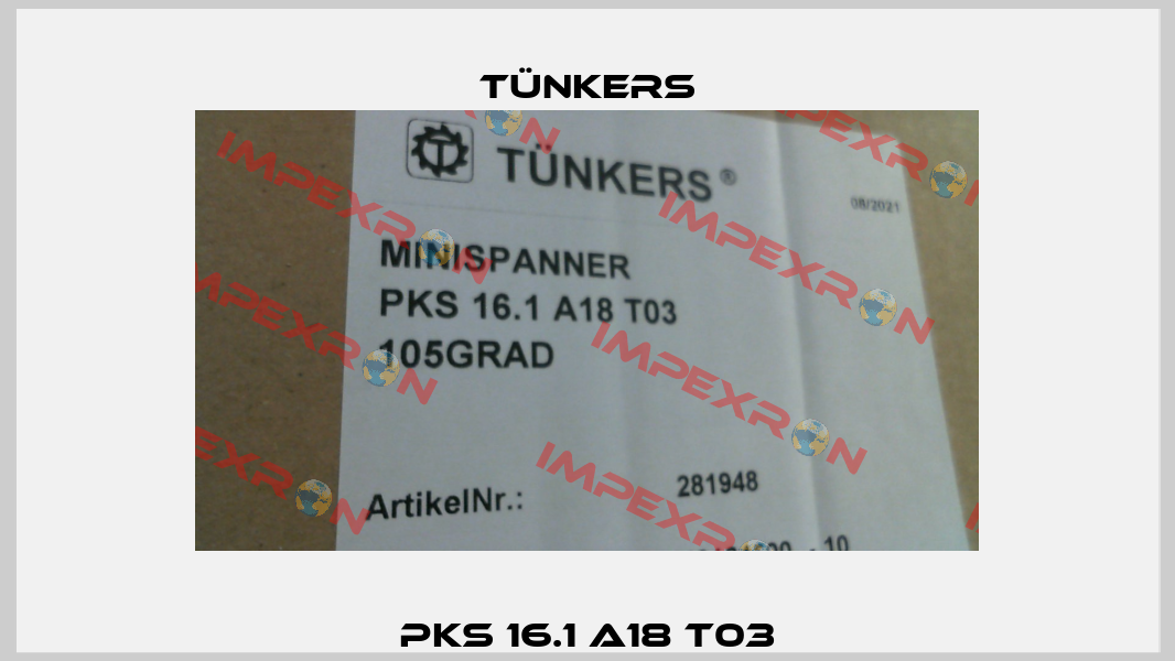 PKS 16.1 A18 T03 Tünkers