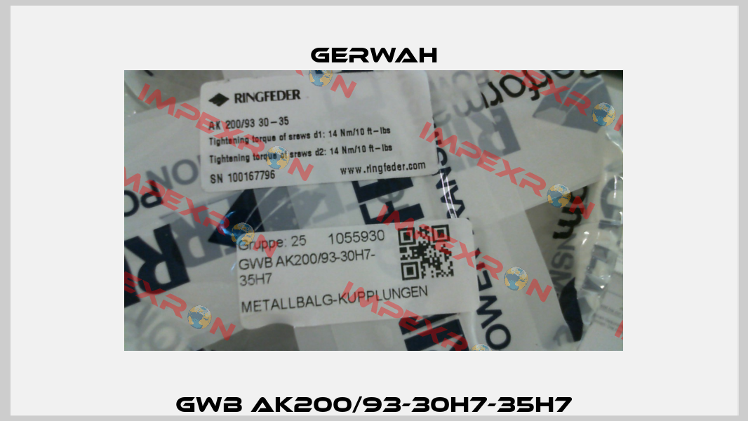 GWB AK200/93-30H7-35H7 Gerwah