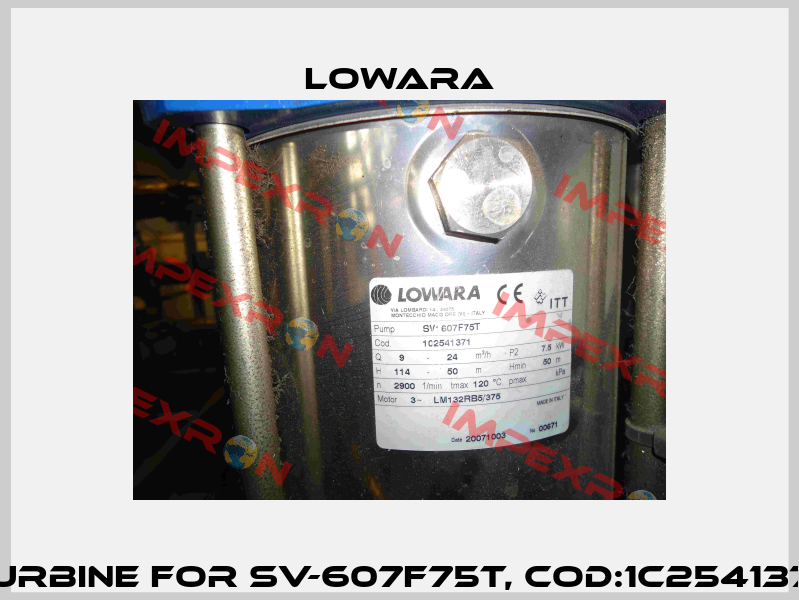 Turbine for SV-607F75T, Cod:1C2541371  Lowara